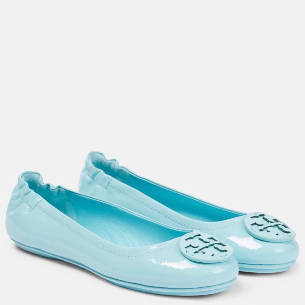 Tory Burch light blue minnie flats